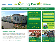 Tablet Screenshot of homingpark.co.uk